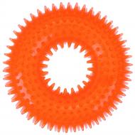 Игрушка для собак Tatrapet Dental Gum кольцо с шипами резиновое 12 см оранжевый (484,48)