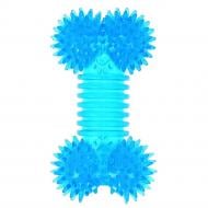 Игрушка для собак Tatrapet Dental Gum косточка резиновая с шипами и пищалкой 12-13 см серый (484,57)