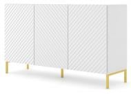 Комод BIM Furniture Surf 3д 1500x870x420 мм золотий/білий матовий (SURF_CABINET_3D_150_WHITE_MAT)