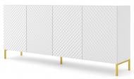 Комод BIM Furniture Surf 4д 2000x870x420 мм золотой/белый матовый (SURF_CABINET_200_4D_WHITE_MAT)