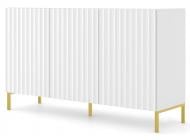 Комод BIM Furniture Wave 3д 1500x870x420 мм золотий/білий матовий (WAVE_CABINET_150_3D_WHITE_MAT)