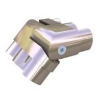 Поворот поручня Алюмініка овального 80х30 регулированный по вертикали