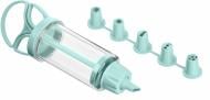 Шприц кондитерський Ardesto Tasty baking з насадками 6 шт. блакитний тіффані AR2306TP