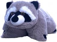 Мягкая игрушка Копица Подушка зверюшка №3 17 см серый с черным