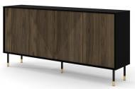 Комод BIM Furniture Woody 4д 1800x880x400 мм золотий/чорний матовий/дуб катанія (WOODY_CABINET_4D_180_BLACK_MAT) Комод BIM Furniture Woody 4д 1800x880x400 мм золотий/чорний матовий/дуб катанія (WOODY_CABINET_4D_180_BLACK_MAT)