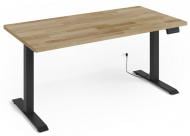 Стол компьютерный BIM Furniture Natural 1600х800х720 мм черный матовый / дуб натуральный