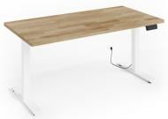 Стол компьютерный BIM Furniture Natural 1600х800х720 мм белый матовый/дуб натуральный