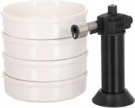 Набор форм Emile Henry для крем-брюле 12 см и горелка газовая Les Secrets d'Emile