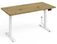 Стол компьютерный BIM Furniture BIMotion 1400х700х730 мм дуб артизан / белый матовый