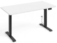 Стол компьютерный BIM Furniture BIMotion 1400х700х730 мм белый матовый / черный матовый