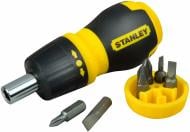 Отвертка со сменными насадками Stanley MULTIBIT STUBBY  0-66-358