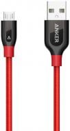 Кабель Anker USB 2.0 – microUSB 0.9 м червоний (A8142H91) Powerline