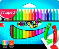 Олівці воскові Color Peps Wax Crayons 18 кольорів Maped