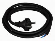 Провод с вилкой Одескабель H05VV-F 3G1,5 DE 1 R 2 (Ч15270) 2,7 м с заземлением 250В 16А белый