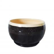 Горшок керамический Santino Мрамор круглый 0,6 л коричневый