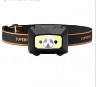 Фонарик на голову SuperFire 340 Lm [019] Black X30