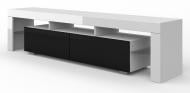Тумба под ТВ BIM Furniture 190 2д 1900x450x350 мм белый матовый/черный глянец/черный глянец (TV190BC_LED)
