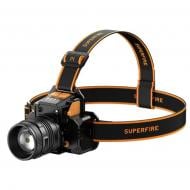 Фонарь налобный SuperFire 360 Lm [019] Black HL58