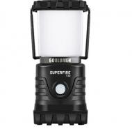 Фонарь кемпинговый SuperFire 600 Lumen IP45 600 Lm черный T30