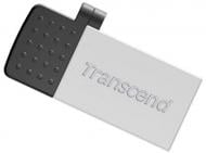 Флеш-память Transcend JetFlash 380 16 ГБ USB 2.0 / microUSB (OTG) silver (TS16GJF380S)