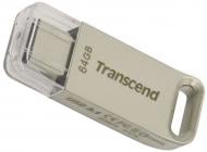 Флеш-память Transcend JetFlash 850 64 ГБ USB Type-C silver (TS64GJF850S)