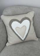 Подушка декоративна Серденько трикольорове 45x45 см Прованс Подушка декоративна Серденько трикольорове 45x45 см Прованс