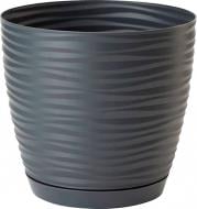 Вазон пластиковый Form Plastic Сахара мини-23 круглый 6 л антрацит