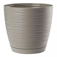 Вазон пластиковый Form Plastic Сахара мини-27 круглый 9,7 л серый