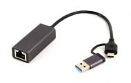 Адаптер Cablexpert A-USB3AC-LAN-01 USB type-A / type-C