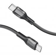 Кабель Promate FletchLink-СС USB-C to USB-C 60W Power Delivery 1,2 м black (fletchlink-cc.black)