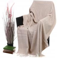 Плед Валенсия Міа 140x200 см бежевый Vladi