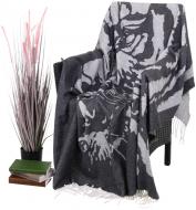 Плед Валенсия Тигр 140x200 см серый Vladi