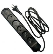 Подовжувач Neomax без заземлення 6 гн. чорний 3 м NX510603 Подовжувач Neomax без заземлення 6 гн. чорний 3 м NX510603