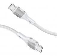 Кабель Promate FletchLink-СС USB-C to USB-C 60W Power Delivery 1,2 м grey (fletchlink-cc.grey)