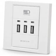Розетка USB без заземления CW-303 IP20 белый