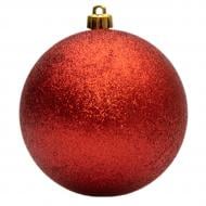 Шар новогодний Девилон 100 мм красный 250744