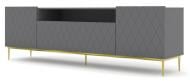 Тумба под ТВ BIM Furniture Diuna 1930x600x400 мм золотой/графит матовый (DIUNA_RTV2D1K_193_GRAPHITE_MAT) Тумба под ТВ BIM Furniture Diuna 1930x600x400 мм золотой/графит матовый (DIUNA_RTV2D1K_193_GRAPHITE_MAT)