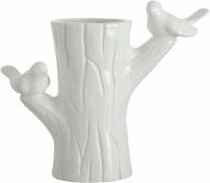 Ваза керамическая Птички 1002-25 28 см белая 1002-25