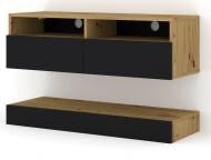 Тумба под ТВ BIM Furniture Duo 2д 1000x300x340 мм дуб артизан/черный матовый (TV_STAND_DUO_100_PLATFORM_ARTI) Тумба под ТВ BIM Furniture Duo 2д 1000x300x340 мм дуб артизан/черный матовый (TV_STAND_DUO_100_PLATFORM_ARTI)