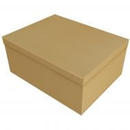 Коробка подарочная бежевая 33х25.5х14.5 см 141004588