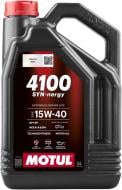 Моторное масло синтетическое Motul 4100 Syn-Nergy 15W-40 5 л (386506)