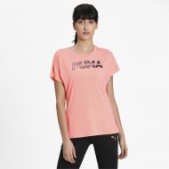 Футболка Puma Womens Training Big Logo Tee 58539230 р.M розовый