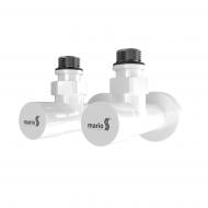 Кран радиаторный Mario белый глянец