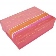 Коробка подарочная радужные полоски 27.5х19.5х7.5 см