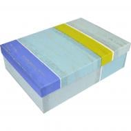 Коробка подарочная радужные полоски 35х25х10 см