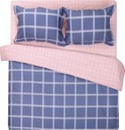 Комплект постельного белья Хокайдо 2 голубой с розовым Homeline
