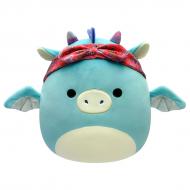Мягкая игрушка SQUISHMALLOWS Дракон в бандане 19 см бирюзовый SQCR04125