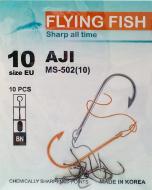 Крючок Flying Fish Aji №10 10 шт. MS-502(10)