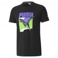 Футболка Puma TFS Graphic Tee 59761456 р.S черный