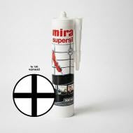 Герметик силиконовый Mira санитарный Supersil 130 черный 300 мл